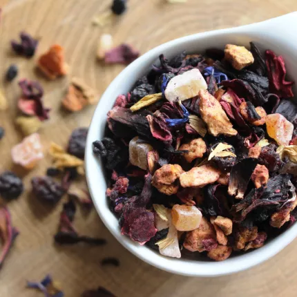 Tisane de fruits, Papaye-Baies-Fraise Tisane de fruits, Papaye-Baies-Fraise